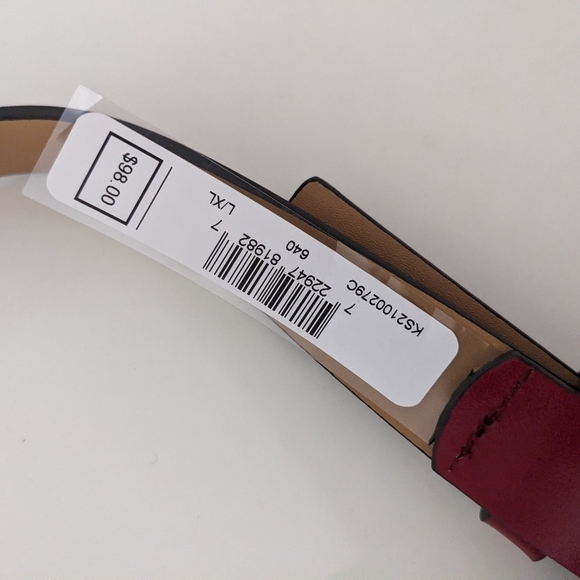 NWT! Kate Spade New York Leather Bow Belt Bag In Red Size L/XL - Picture 3 of 16